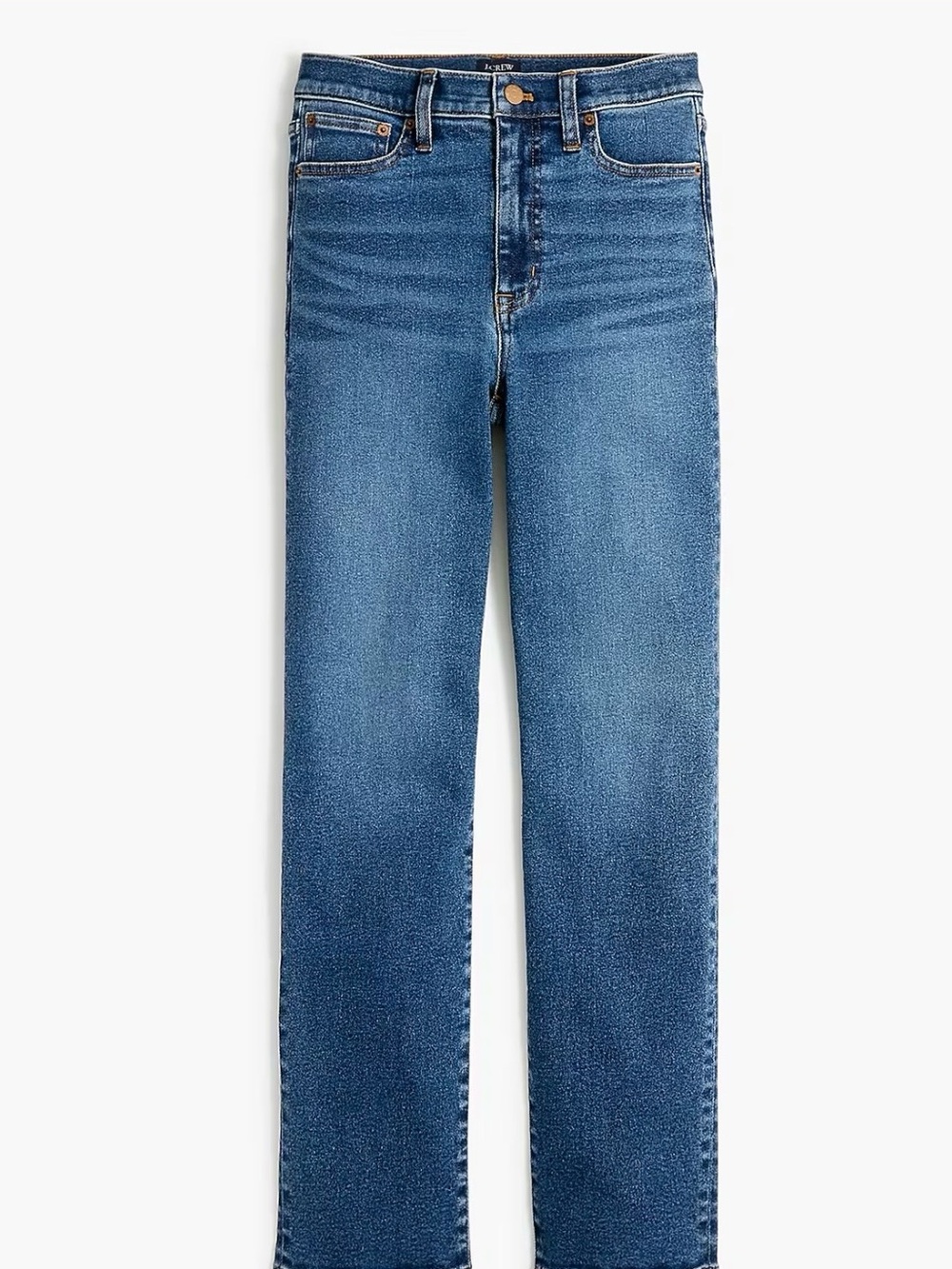 J. Crew Stovepipe straight jeans in signature stretch, Emerald Coast Wash